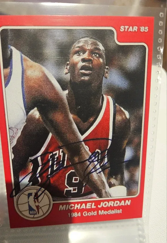 Michael Jordan 1984 Gold Medalist Autographed Card