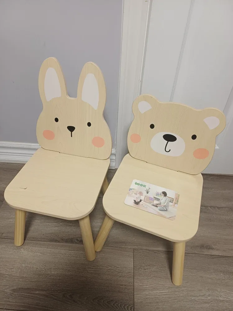8Oook Animal Chairs Set - Bunny & Bear image indicator(5)