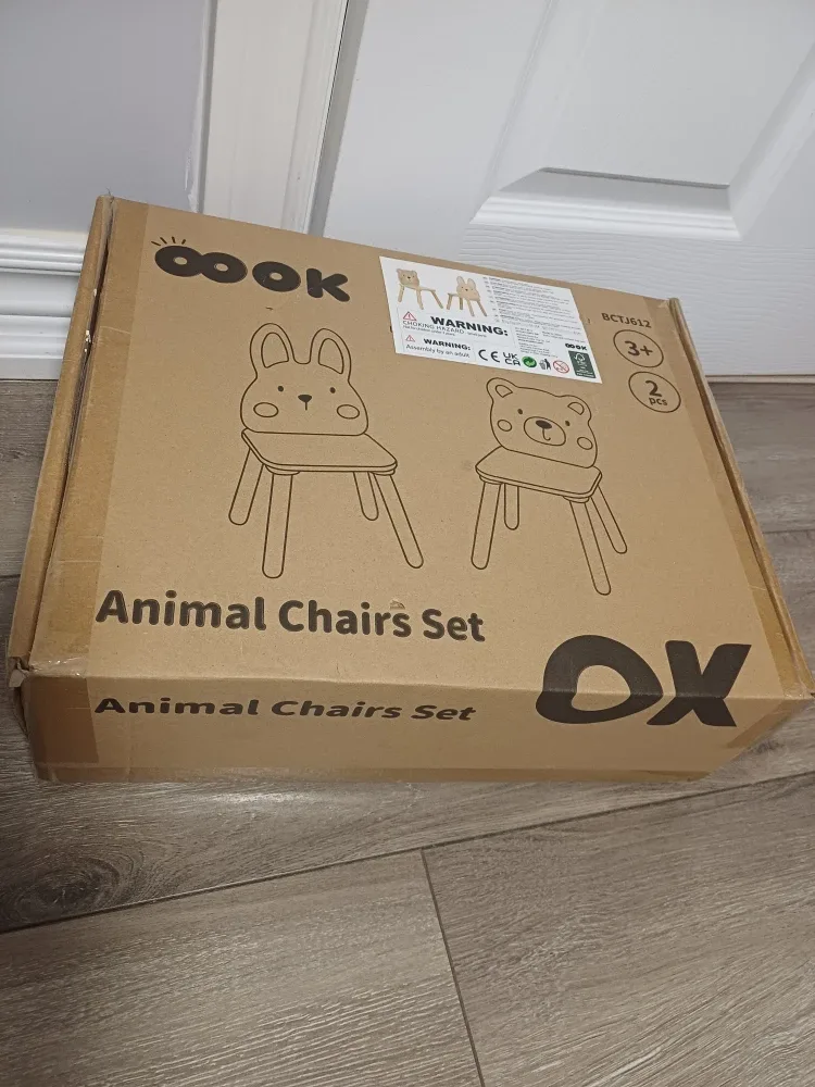 8Oook Animal Chairs Set - Bunny & Bear image indicator(10)