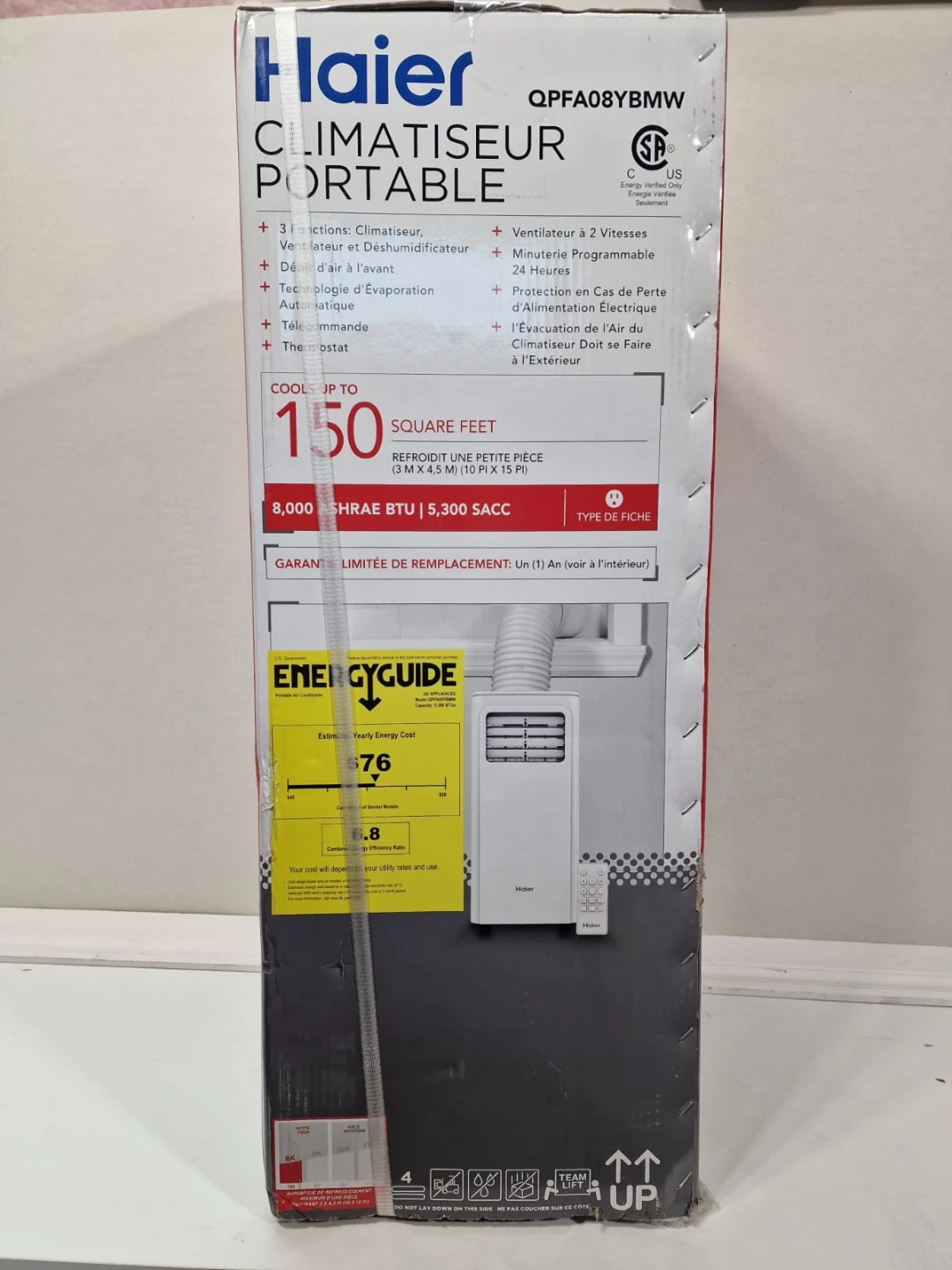 Haier Portable Air Conditioner - Cools 150 sq ft - photo 3