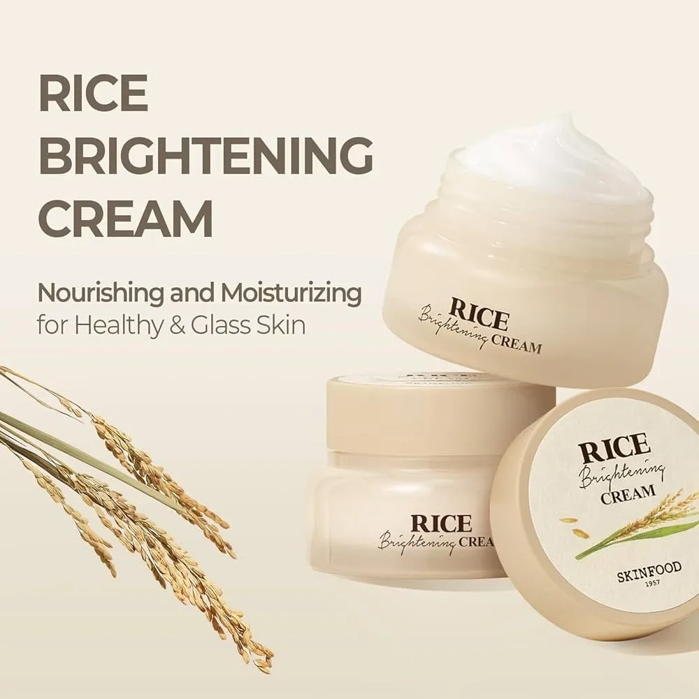 SKINFOOD Rice Brightening Cream (60ml) face cream. Korean