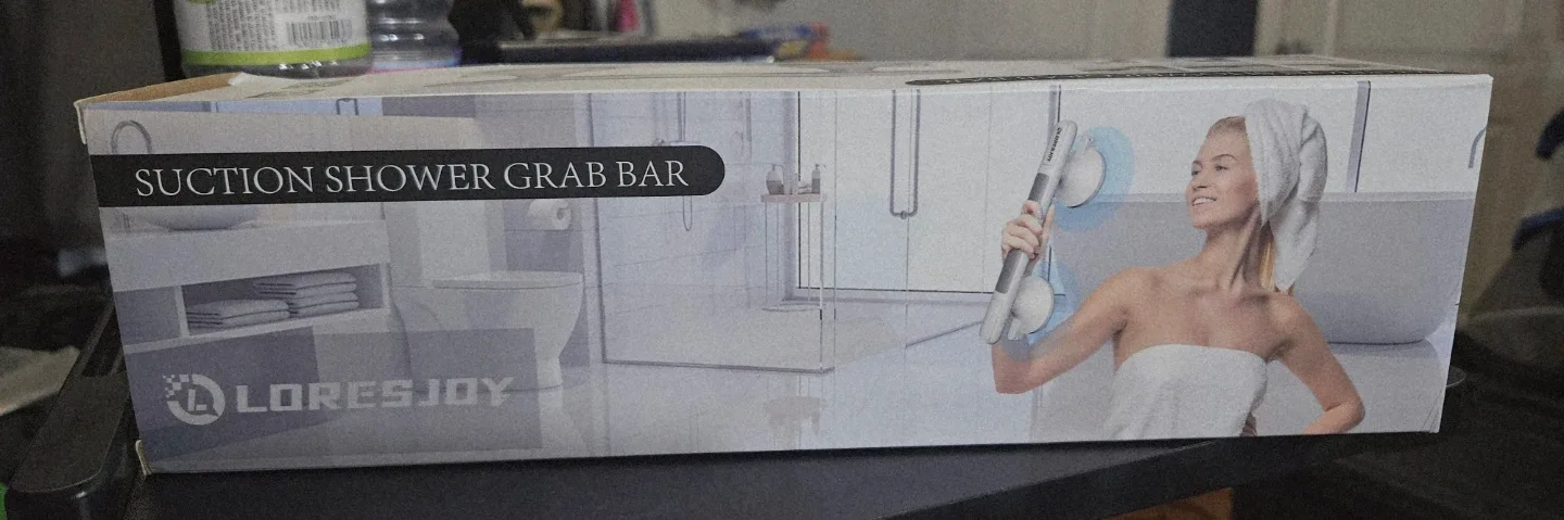 LORESJOY Suction Shower Grab Bar - New in Box! image indicator(7)