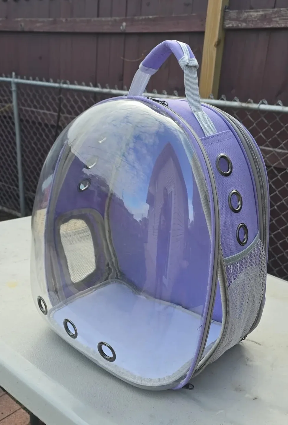 Pet Carrier Backpack, Purple image indicator(2)