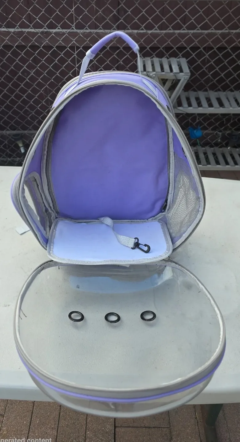 Pet Carrier Backpack, Purple image indicator(3)