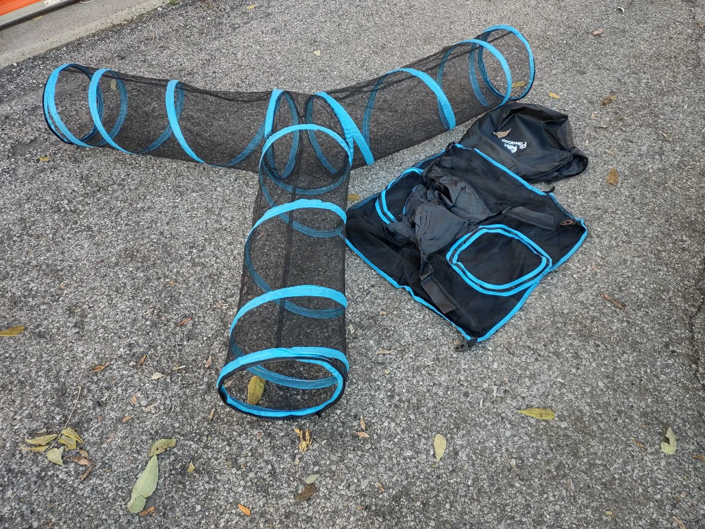 Pawaboo Cat Tunnel - Black & Blue image indicator(6)