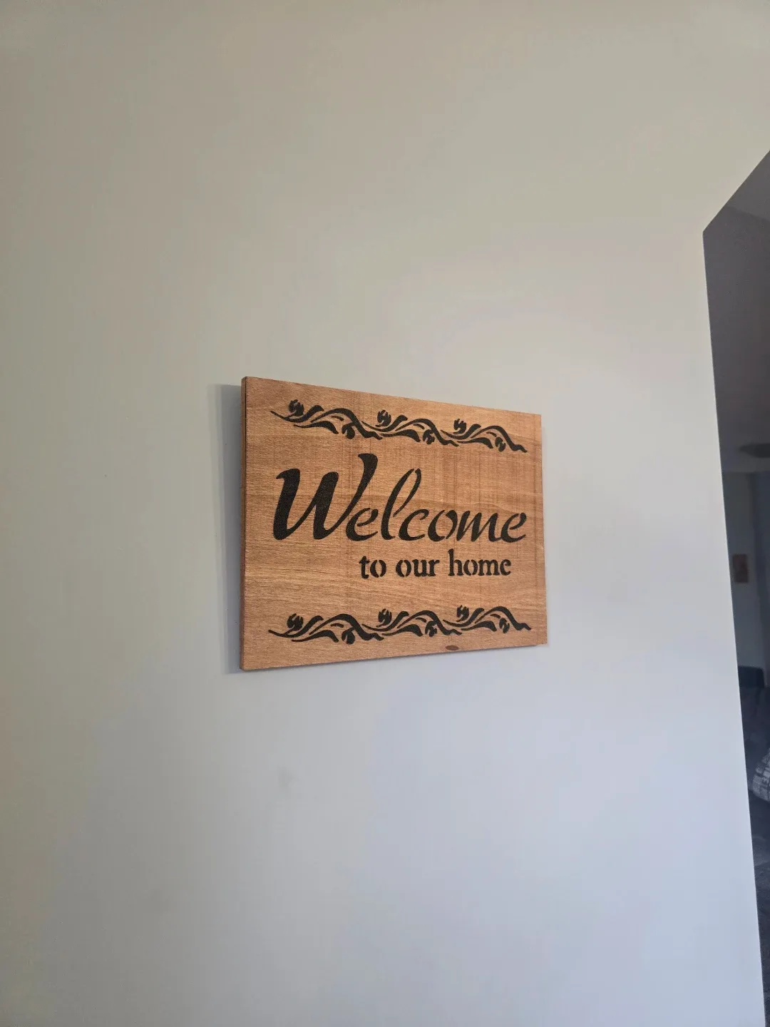 Welcome to Our Home Wooden Sign image indicator(2)