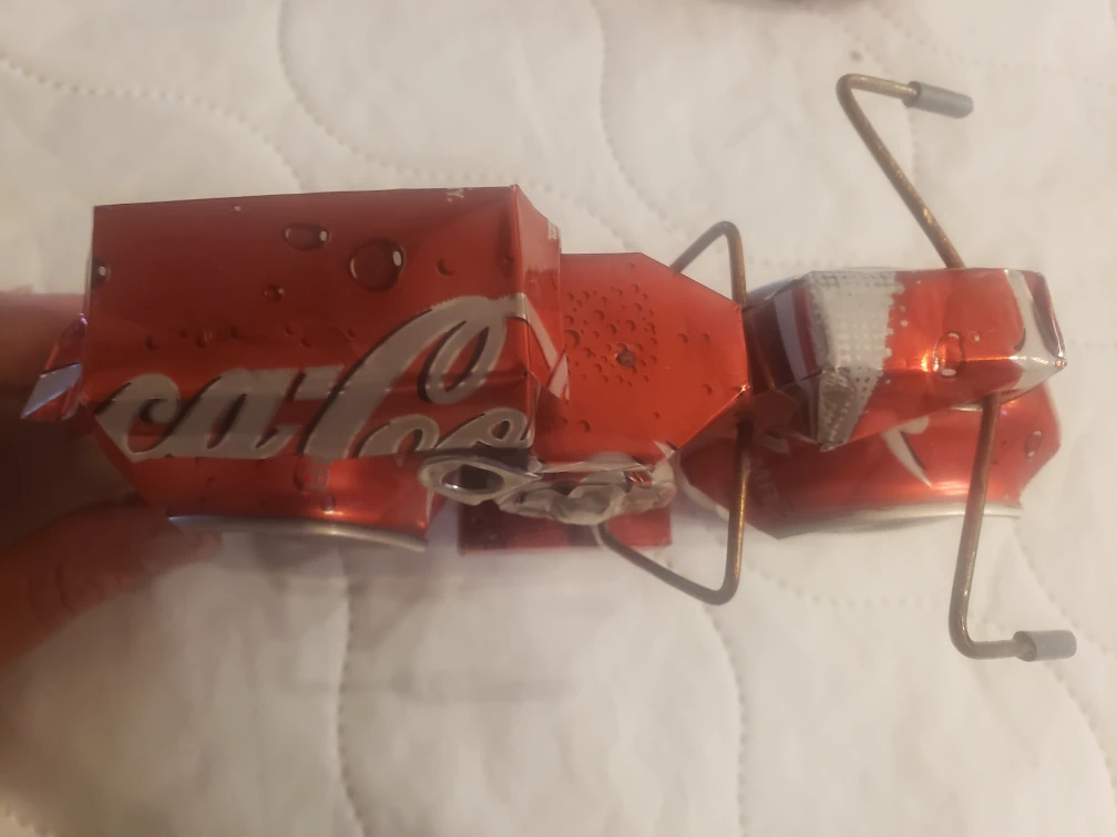 Coca-Cola Can Motorcycle Sculpture - photo 3
