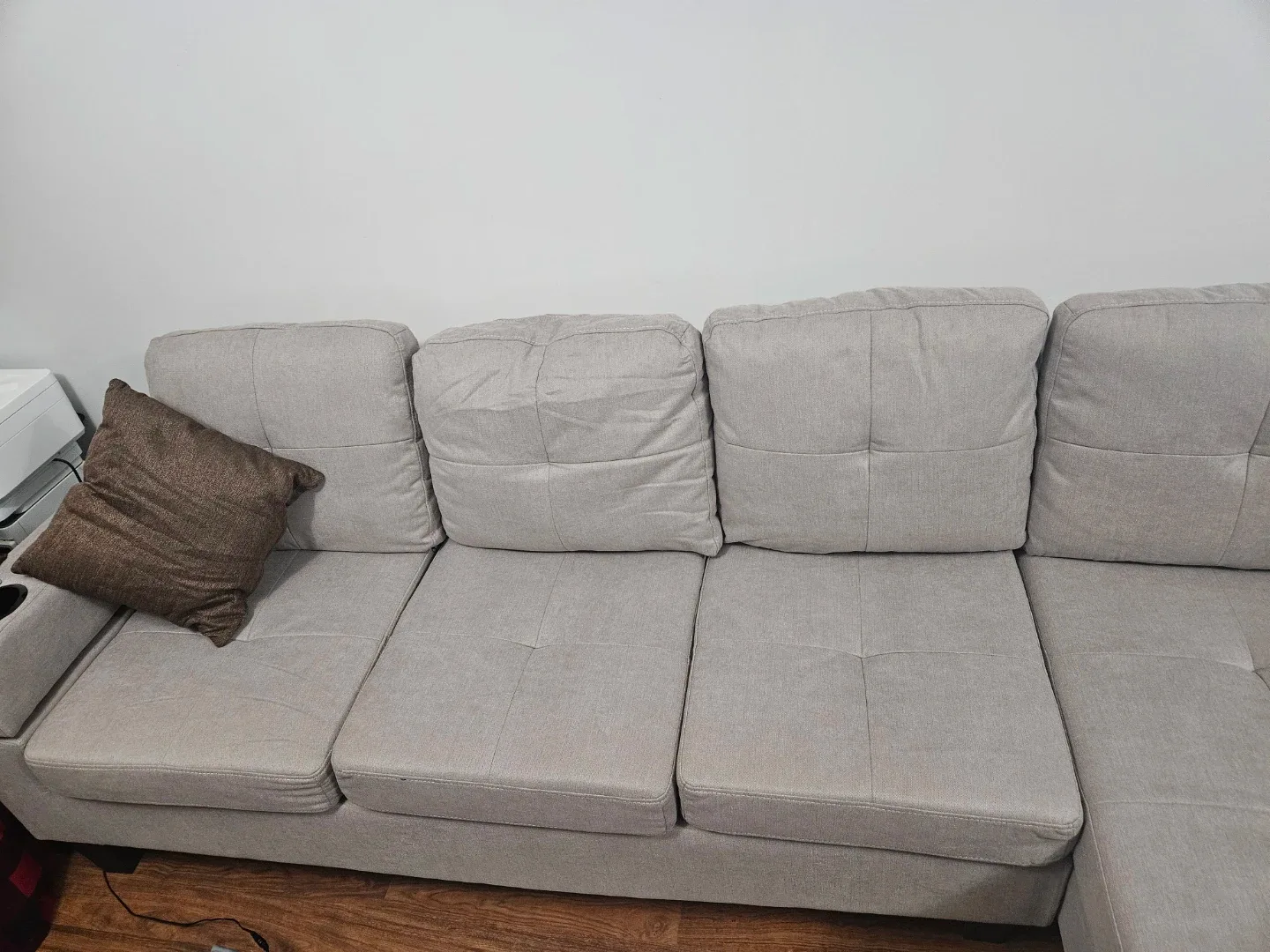 Comfortable Sectional Sofa - Light Grey image indicator(2)