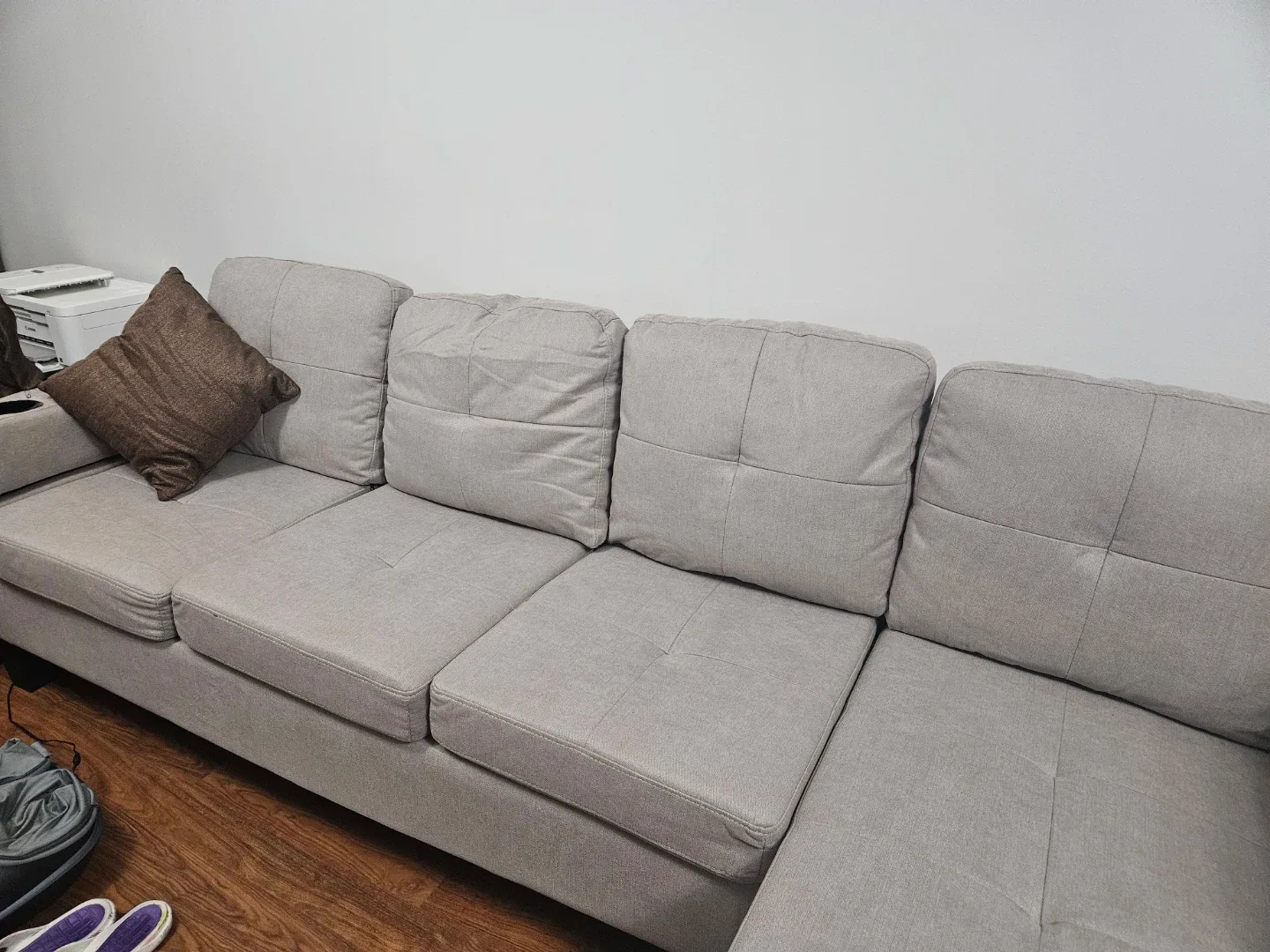 Comfortable Sectional Sofa - Light Grey image indicator(4)