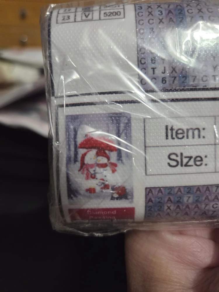 Diamond Painting Kit - Snowman Design
