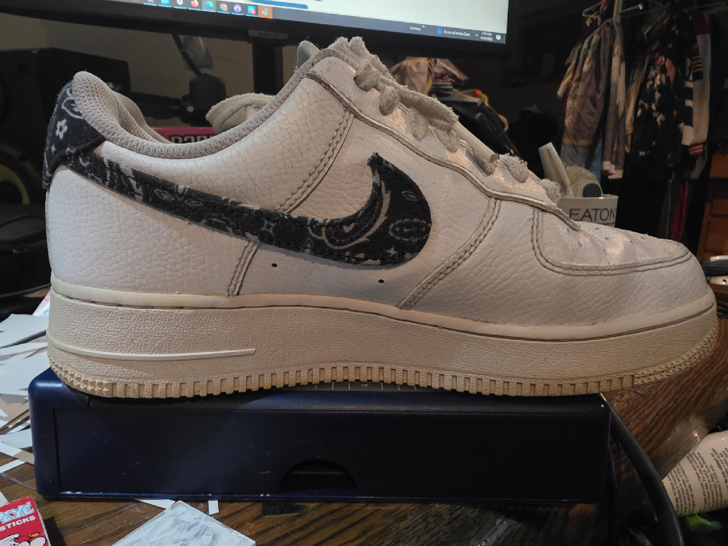 Nike Air Force 1 paisley back limited edition size 8