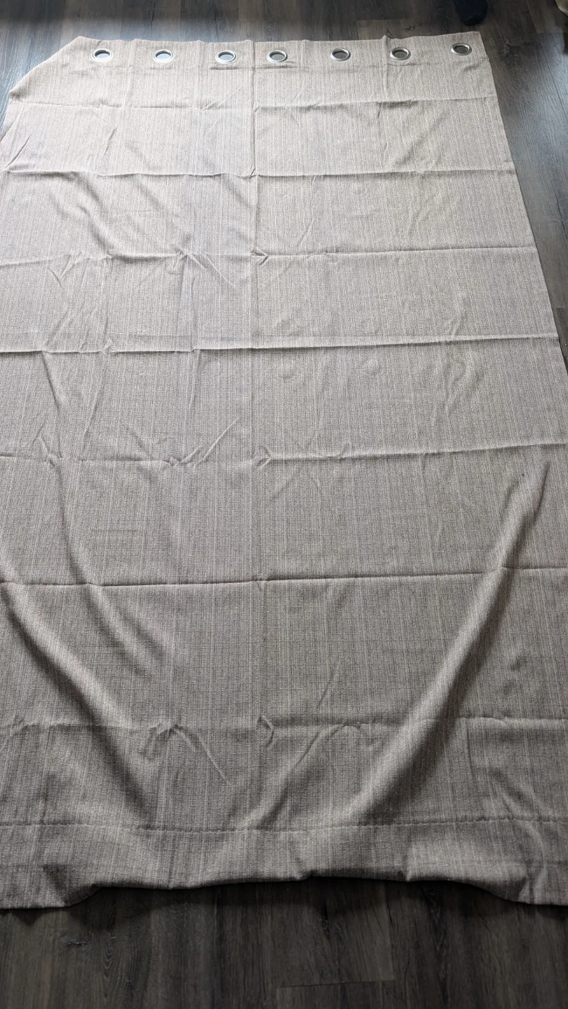 Grommet Curtain Panel - Beige