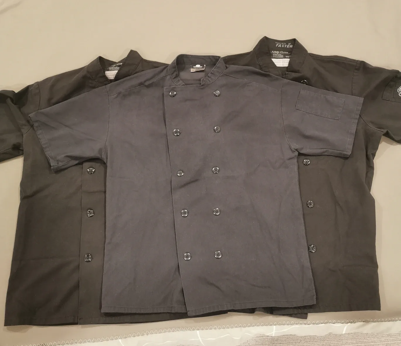 3 Chef Coats - Size Medium