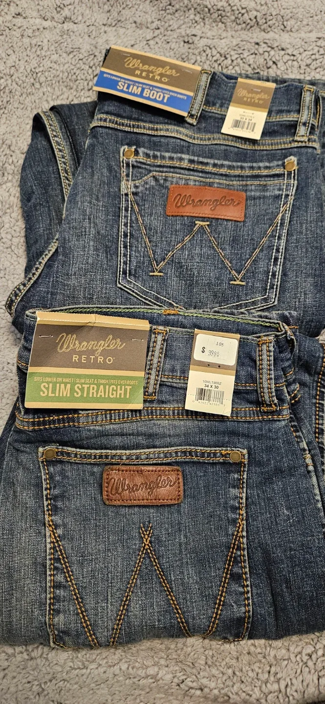Wrangler Retro Jeans, 34x30 & 33x34 image indicator(3)