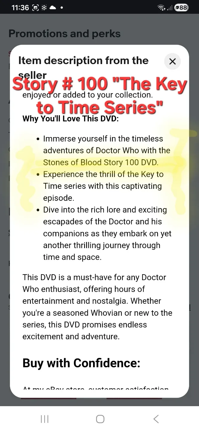 Doctor Who: The Stones of Blood DVD, part of 'Key to Time' image indicator(5)