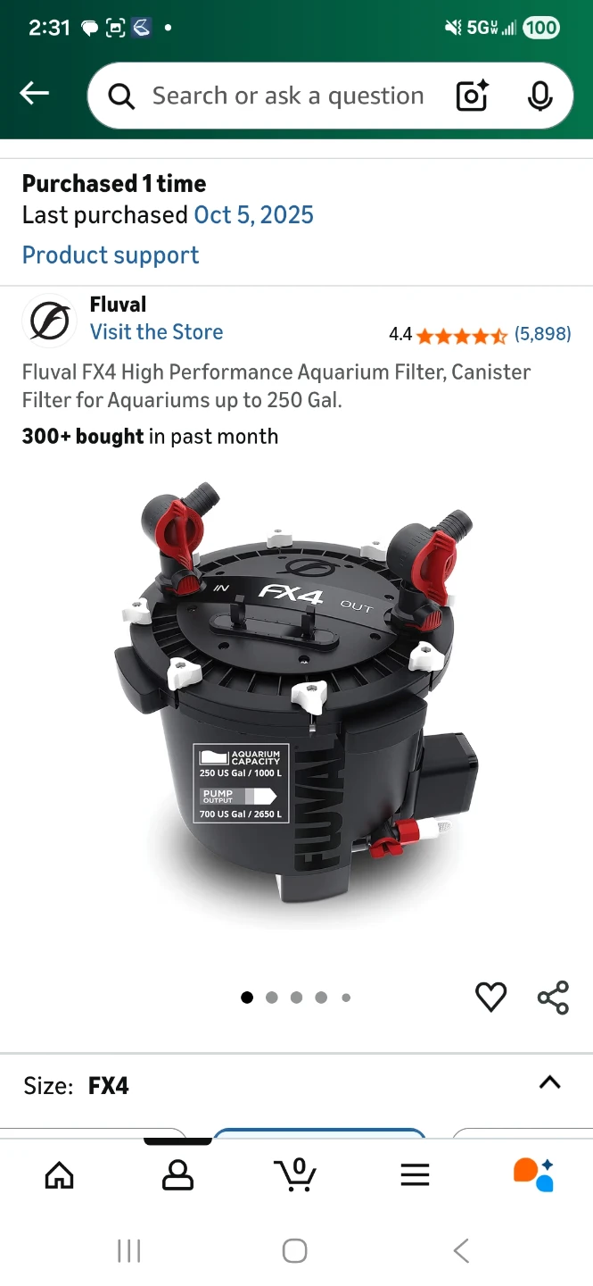 Fluval FX4 High Performance Aquarium Filter