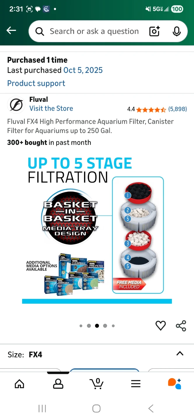 Fluval FX4 High Performance Aquarium Filter - photo 3