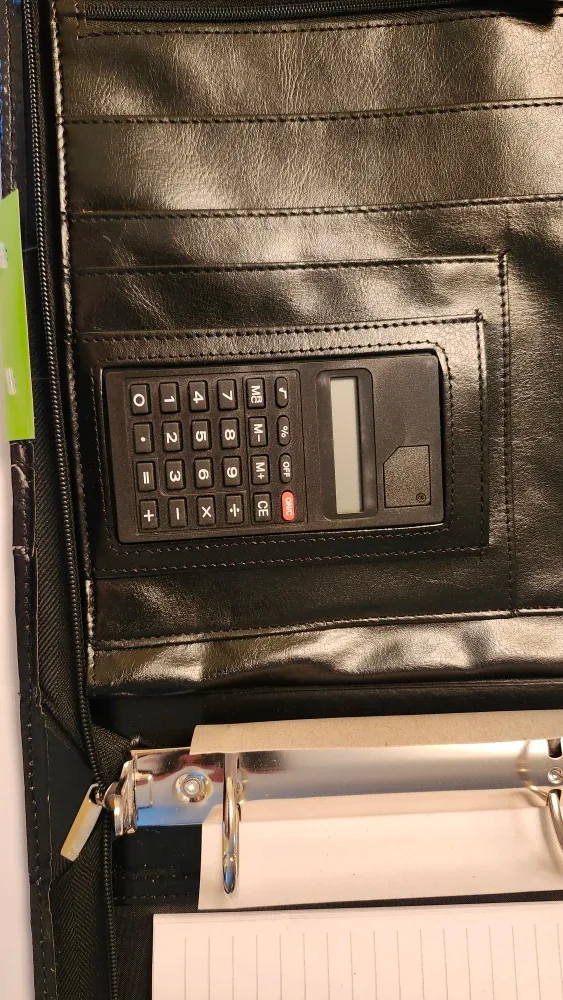 Brand New Grand & Toy Zipper Padfolio - Black image indicator(5)