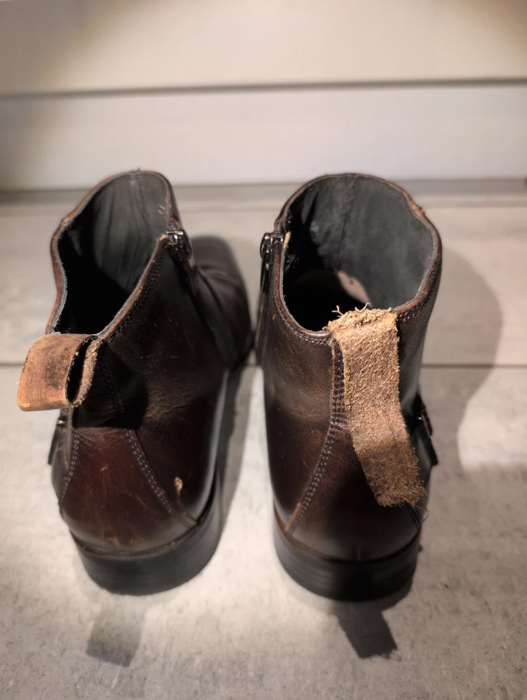 Stacy Adams Brown Leather Ankle Boots - photo 5