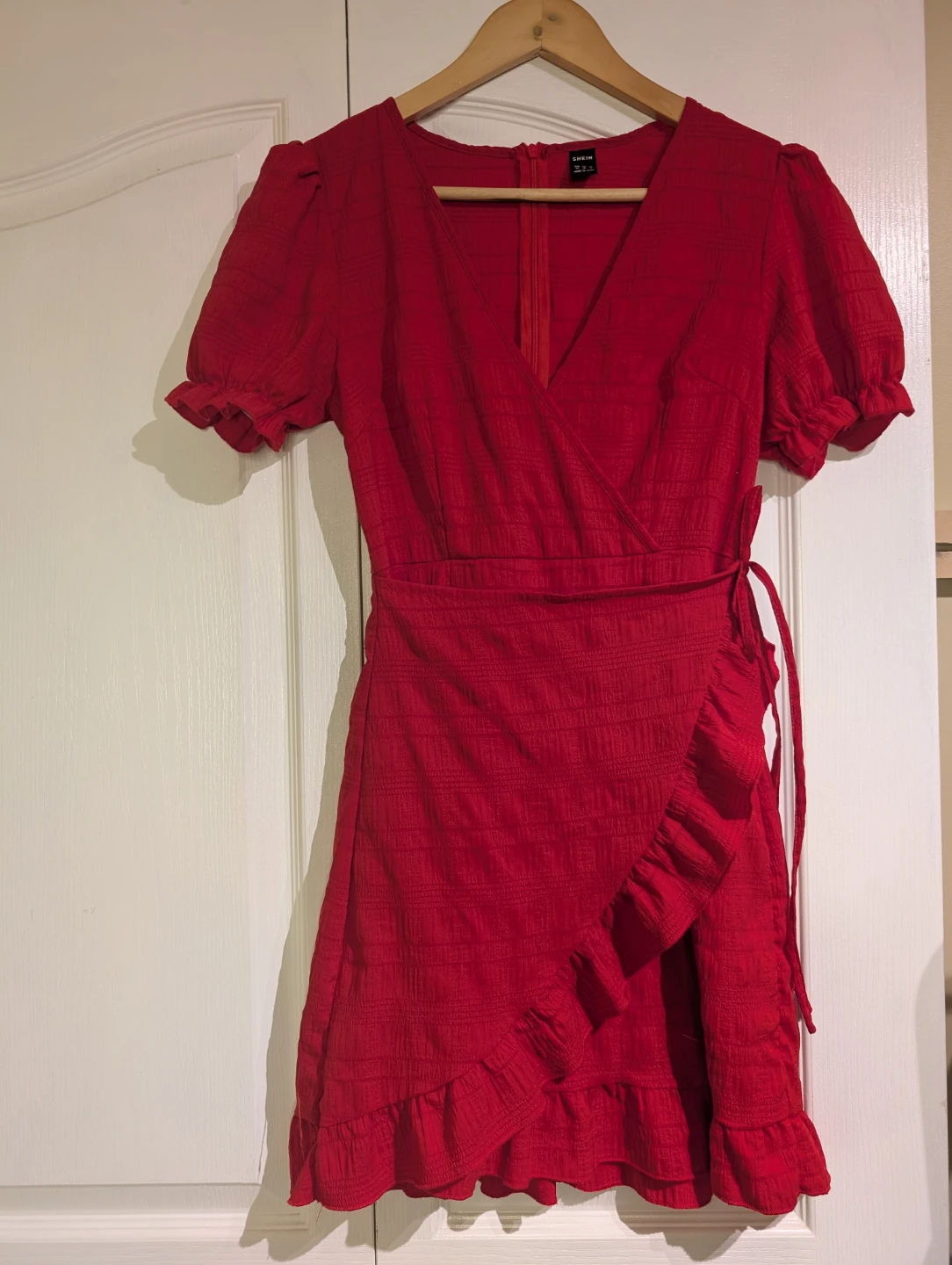 Shein Red Wrap Dress - Size xs