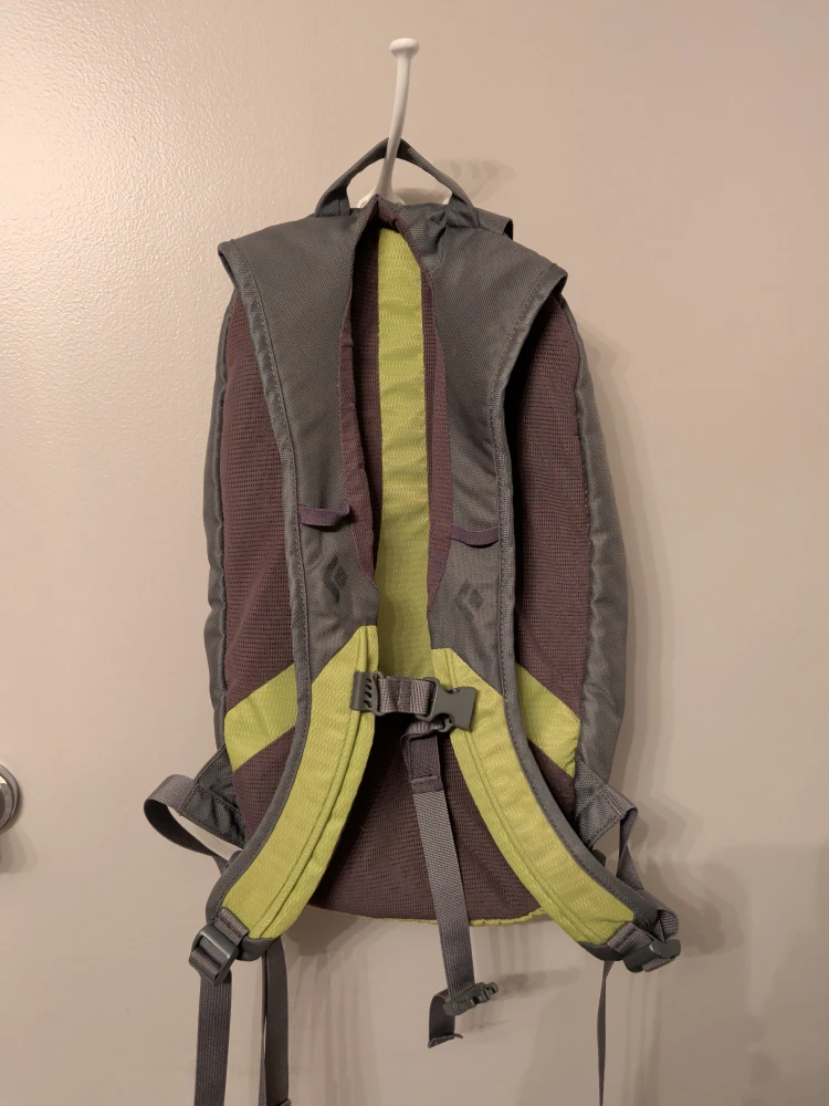 Black Diamond Backpack - Grey & Lime Green - photo 2
