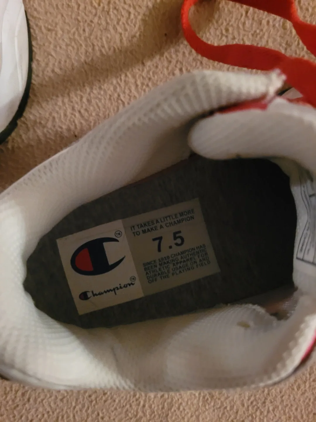 Champion Red & Black Sneakers - Size 7.5🥕 image indicator(3)