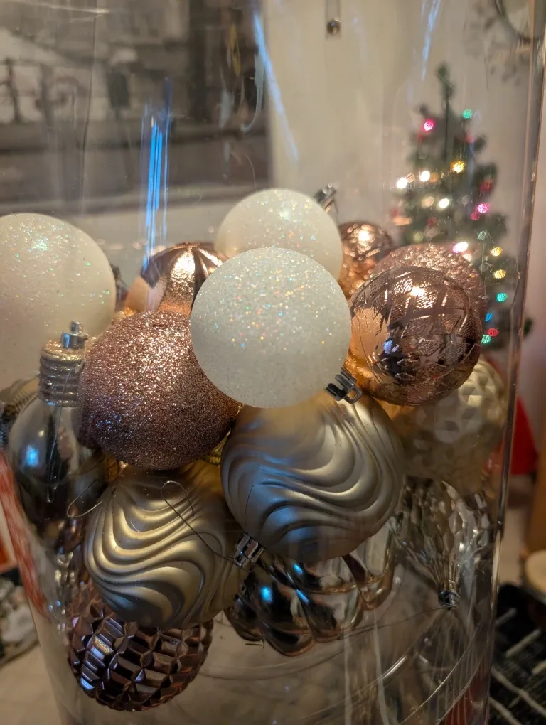 Christmas Ornaments - Rose Gold, White, Gold image indicator(5)