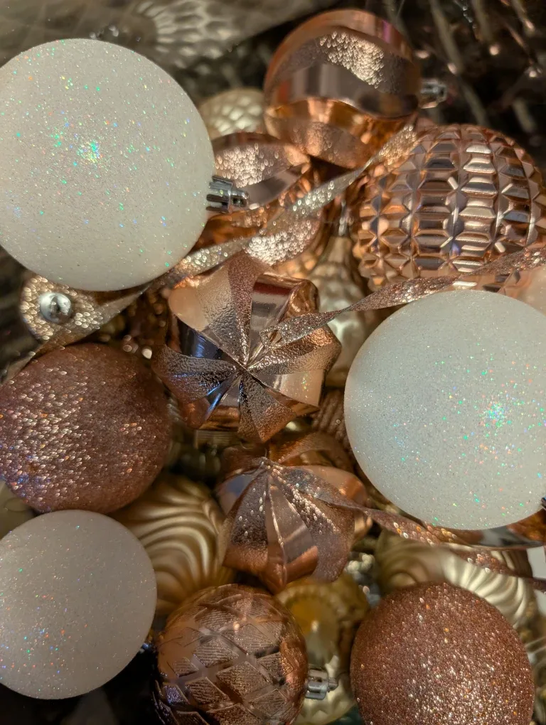 Christmas Ornaments - Rose Gold, White, Gold image indicator(6)