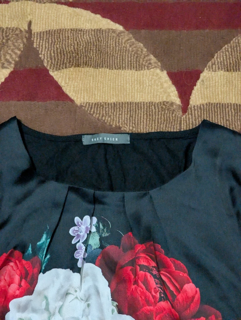 Suzy Shier Floral Print Long Sleeve Top - photo 2