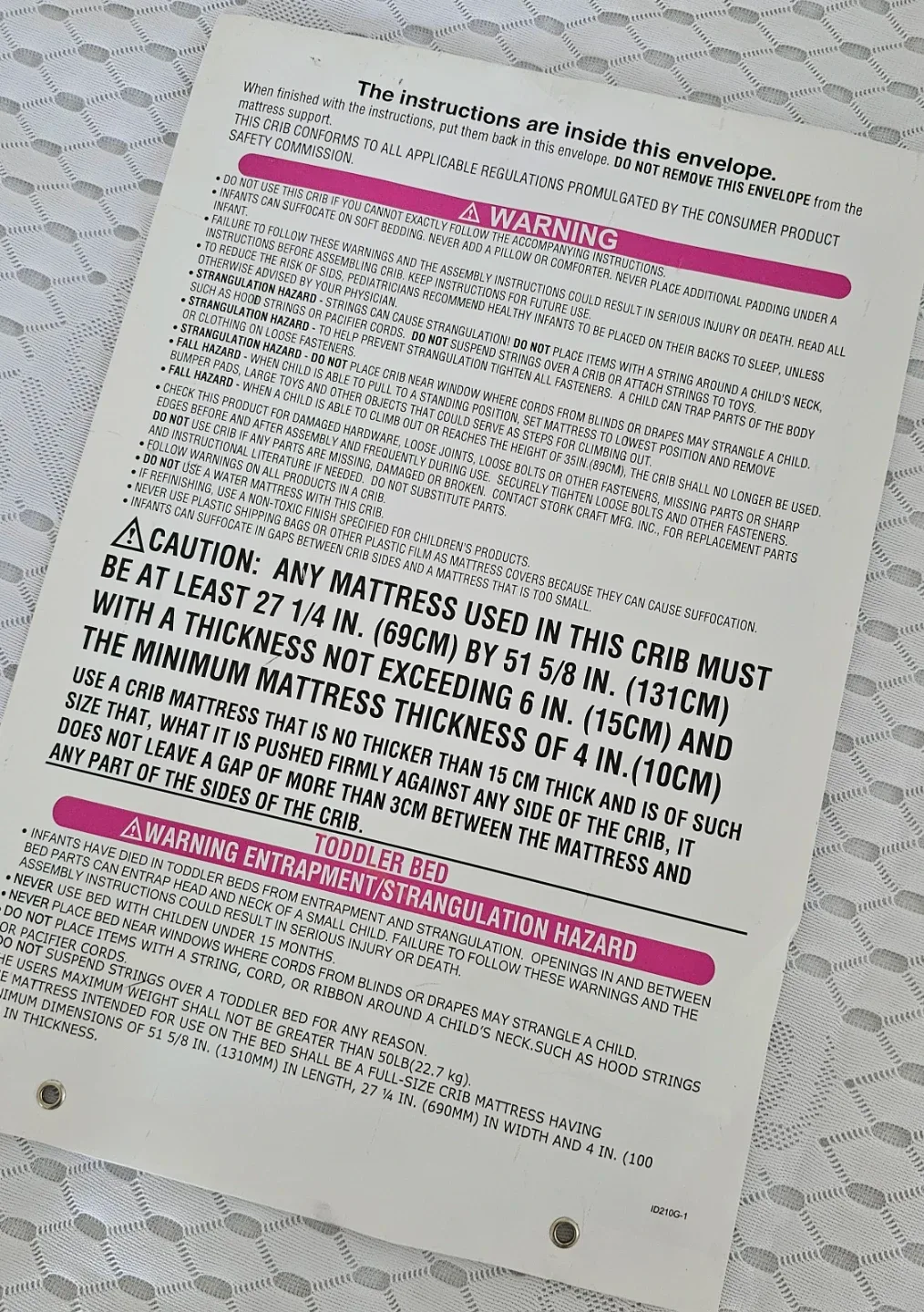 Convertible crib with mattress image indicator(3)