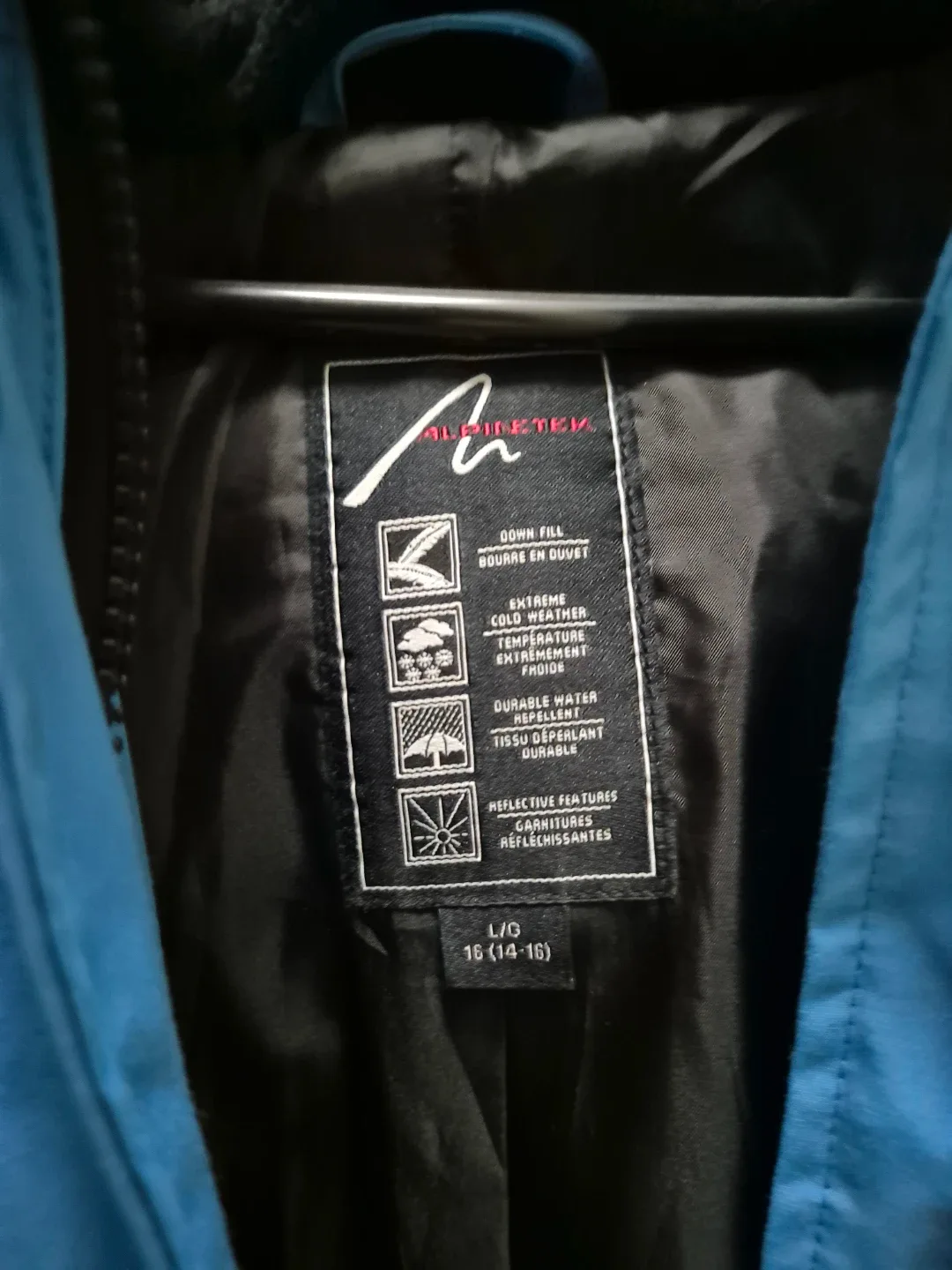 Alpinetek L/G (14-16) Blue Winter Jacket image indicator(3)