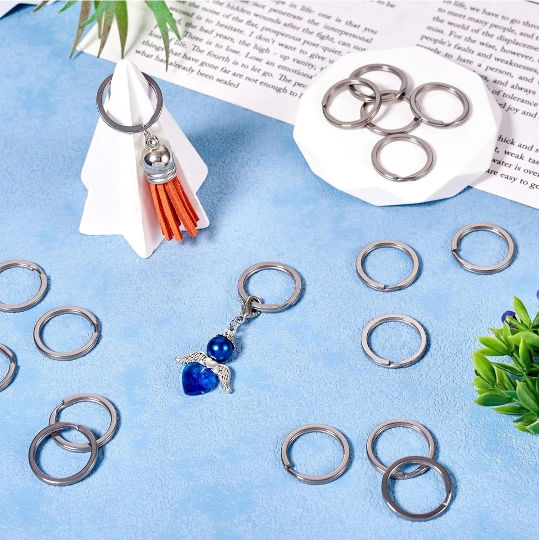 Pandahall 100pcs Stainless Steel Split Key Rings - photo 2