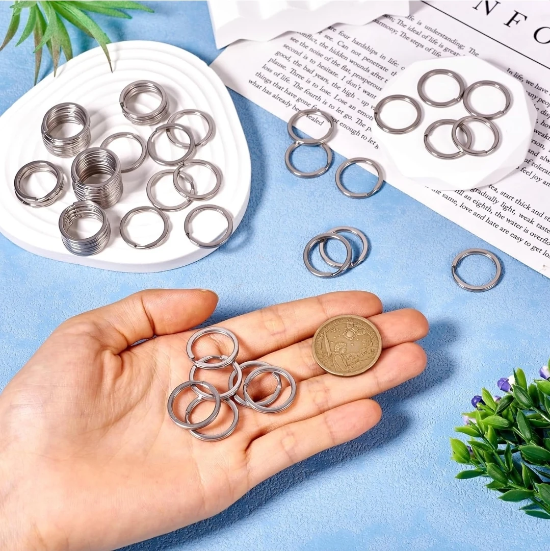 Pandahall 100pcs Stainless Steel Split Key Rings - photo 4