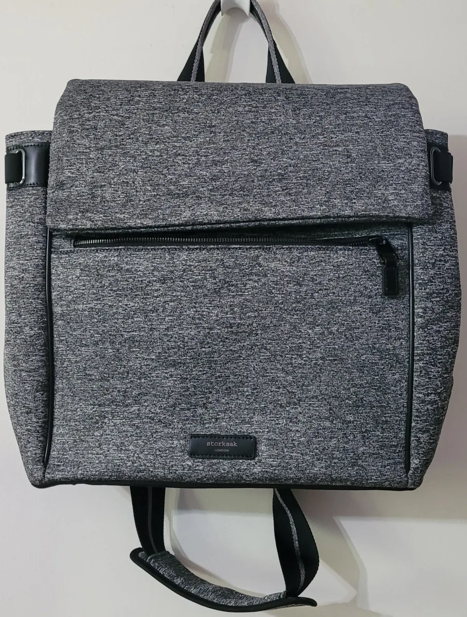 STORKSAK Grey Convertible Diaper Bag image indicator(2)