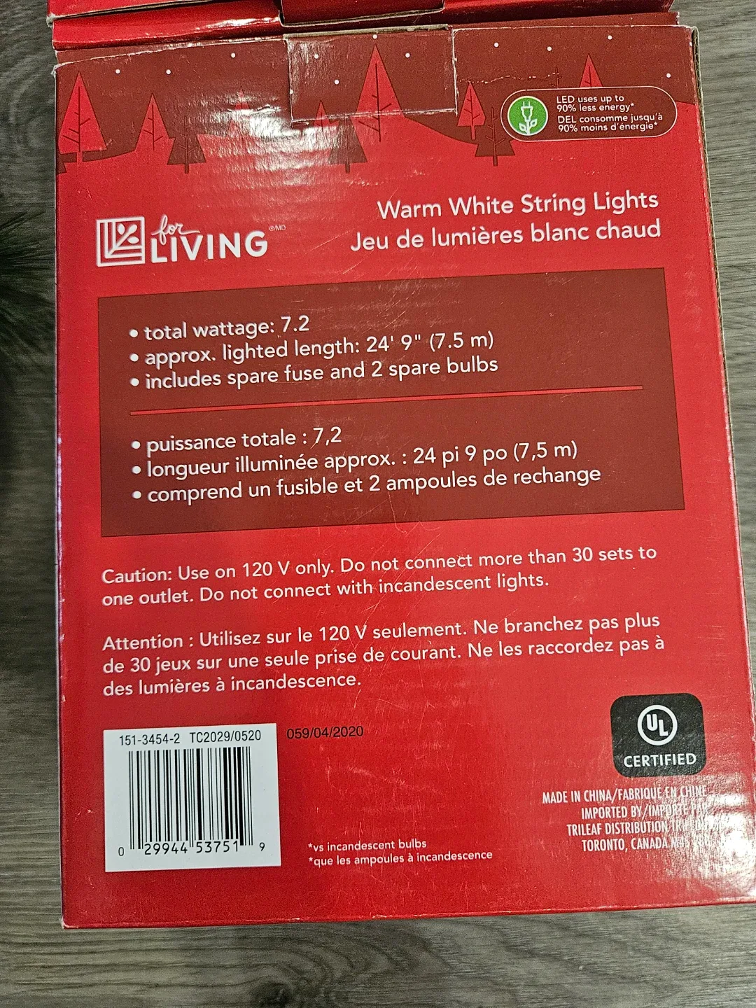 wreath and For Living Warm White String Lights image indicator(3)