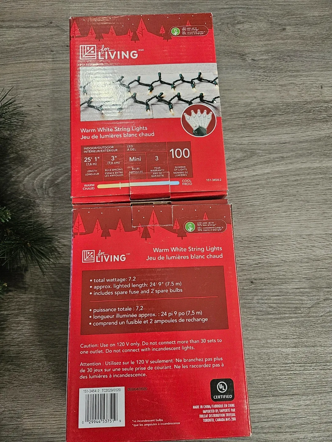 wreath and For Living Warm White String Lights image indicator(4)