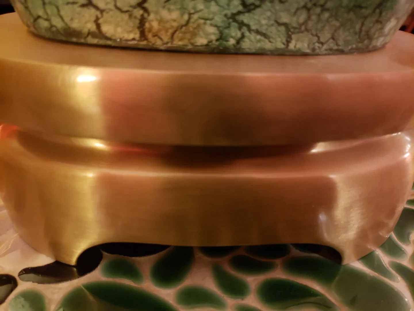 Leeazanne Green Crackle Glaze Table Lamp image indicator(4)