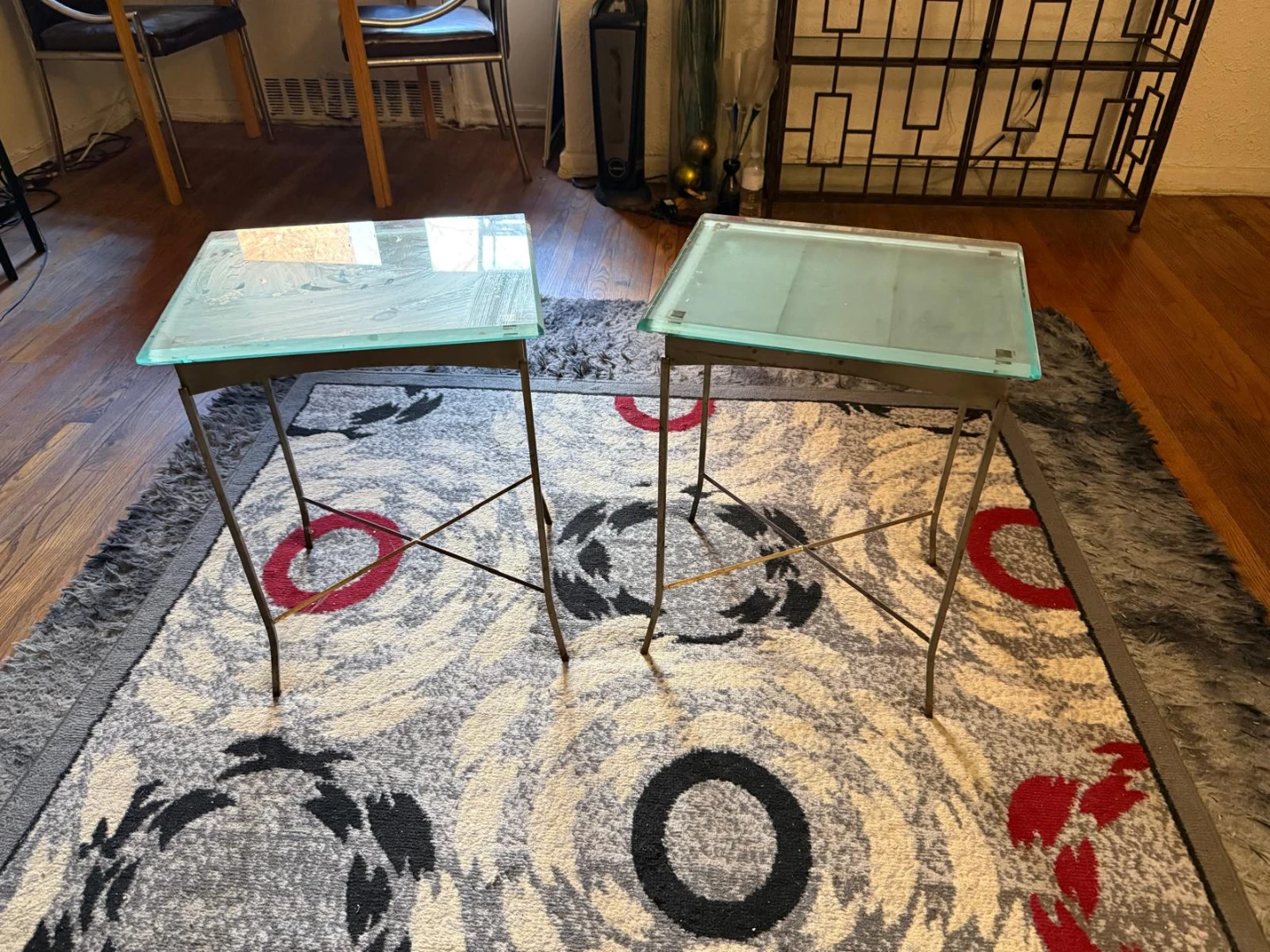 Glass Top Side Tables - Set of 2 - photo 2