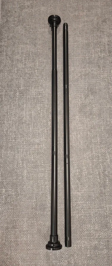 Adjustable Black Shower Curtain Rod Multifunctional 30"-76" image indicator(4)