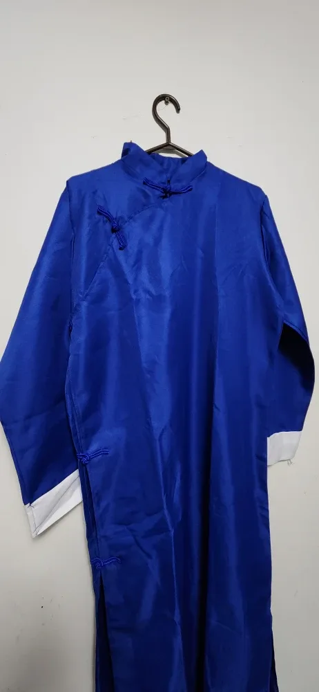 New Blue Chinese Style Long Dress image indicator(6)