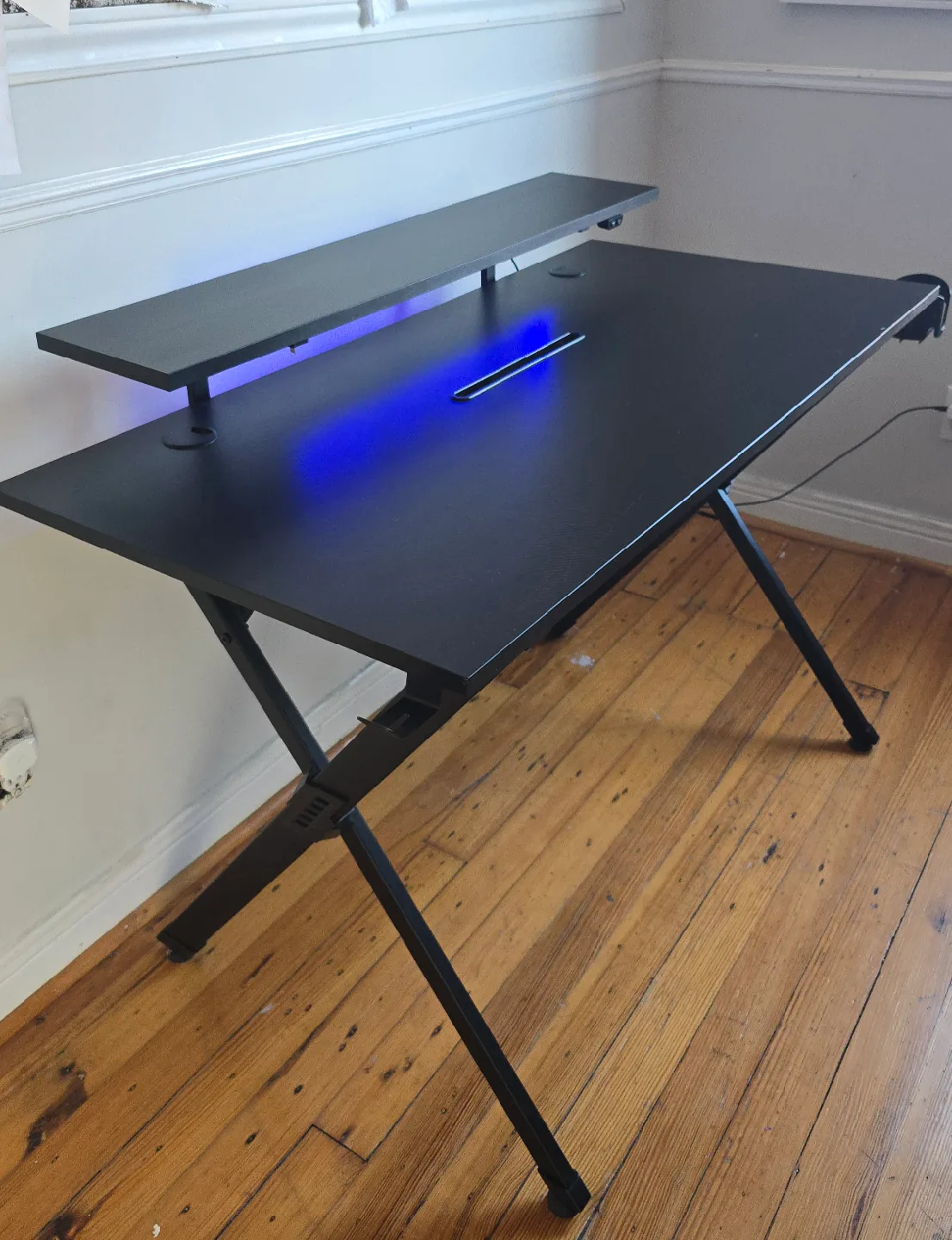 Gaming Desk with LED Lights