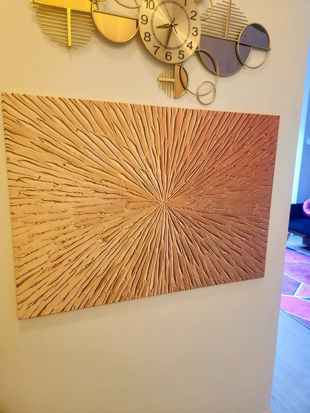 Gold Modern Abstract Wall Art image indicator(4)