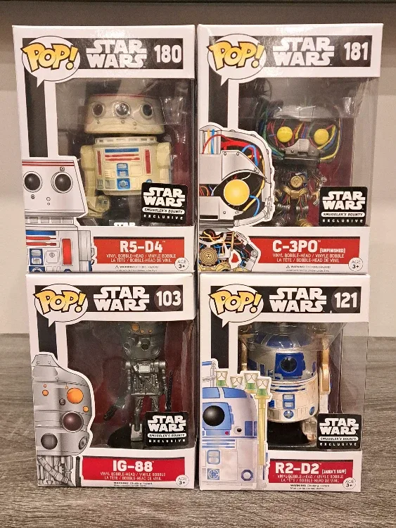 🌟 Star Wars 🤺 Smuggler's Bounty Exclusive R5D2 C3PO R2D2 IG88