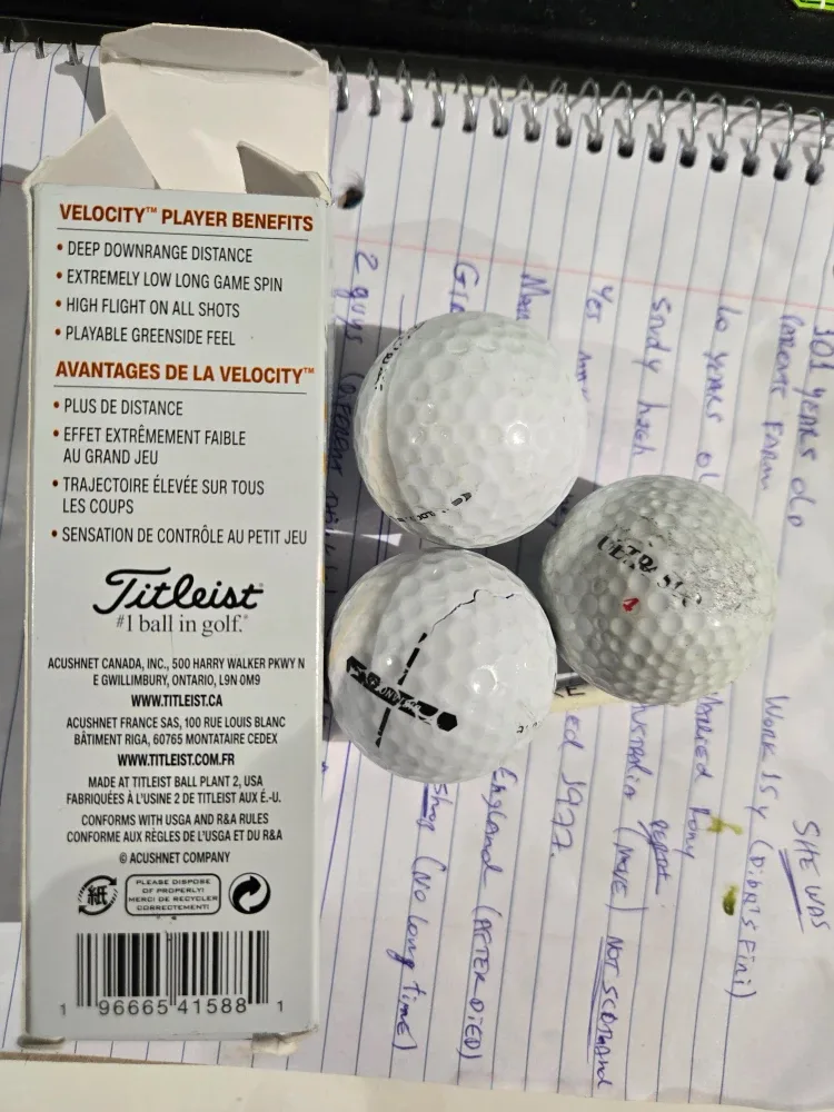 Titleist Velocity Golf Balls