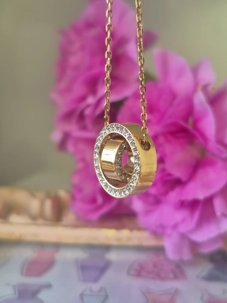 Swarovski Circle Pendant Necklace