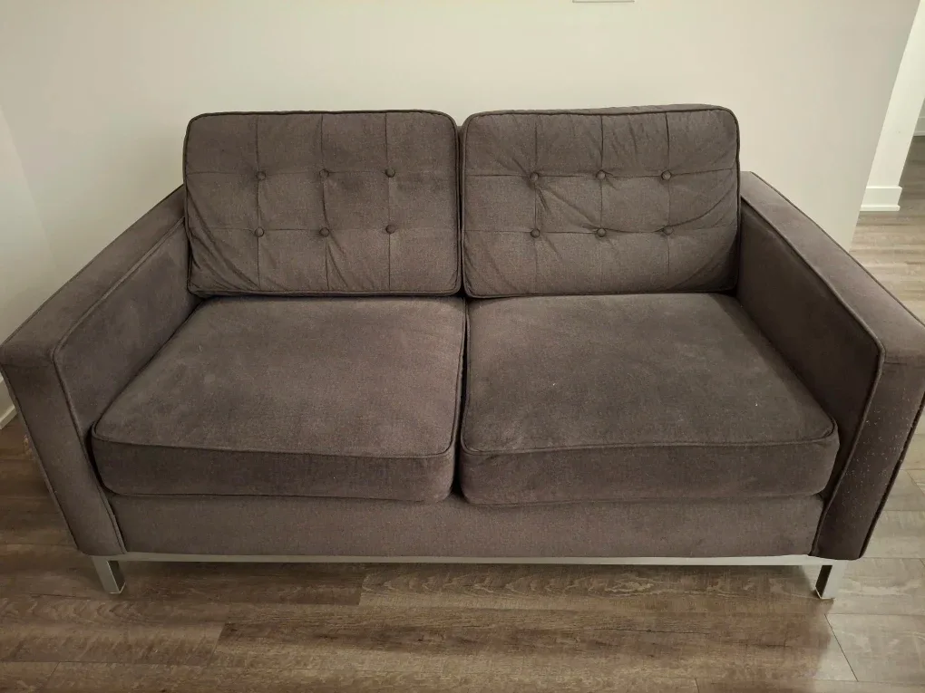 Grey Loveseat Sofa - Gently Used