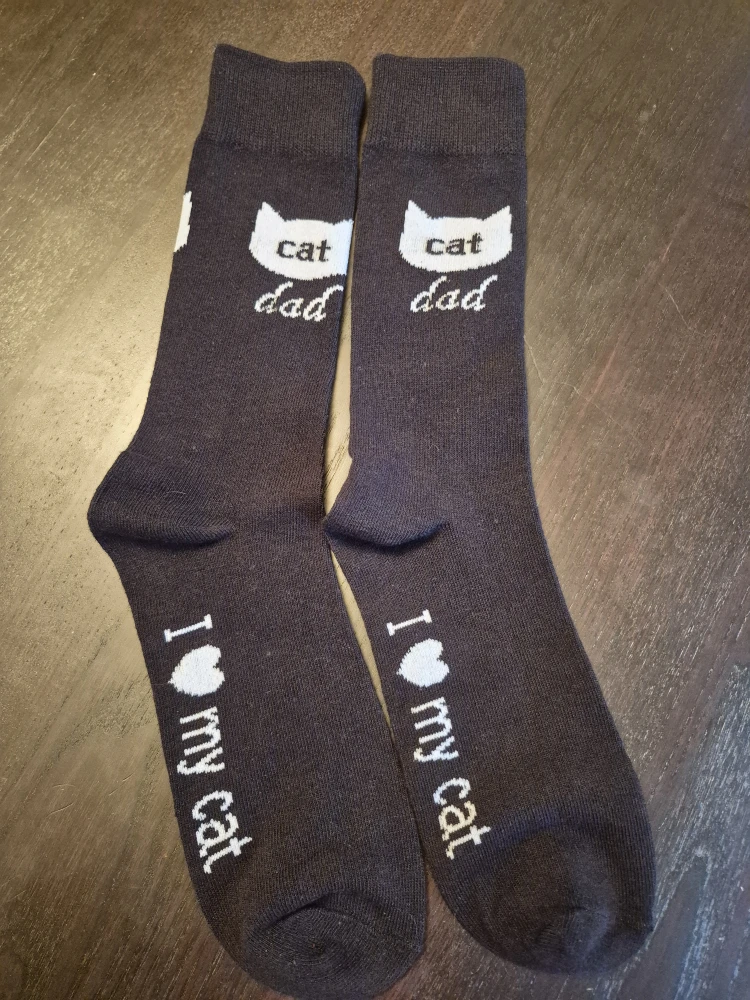 New cat dad black socks. Pick up in Kitchener, $5