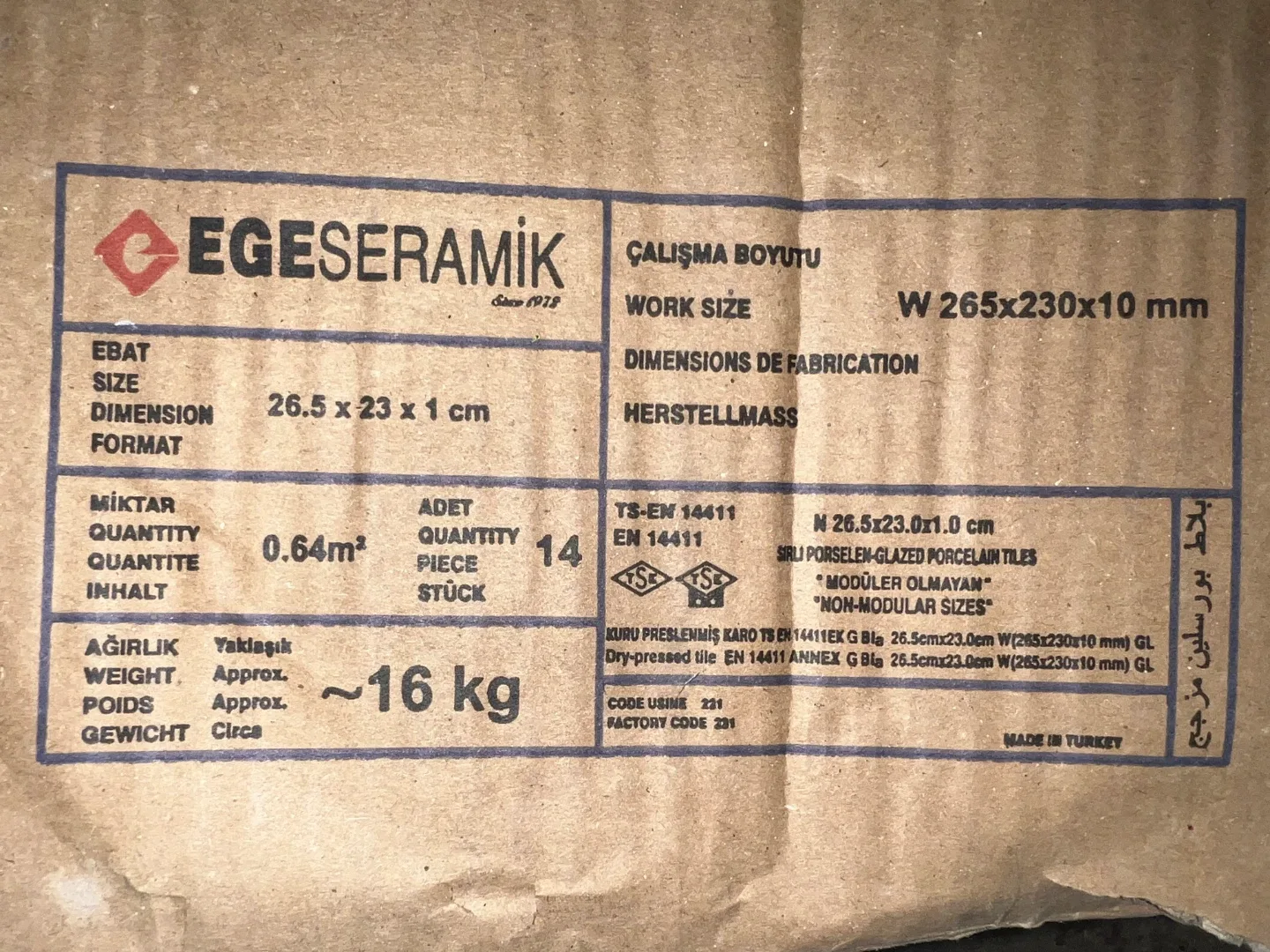 3 boxes of Porcelain Tile image indicator(2)