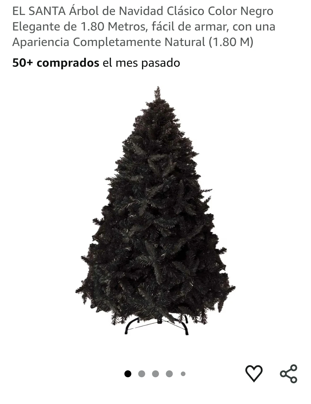 Black medium christmas tree