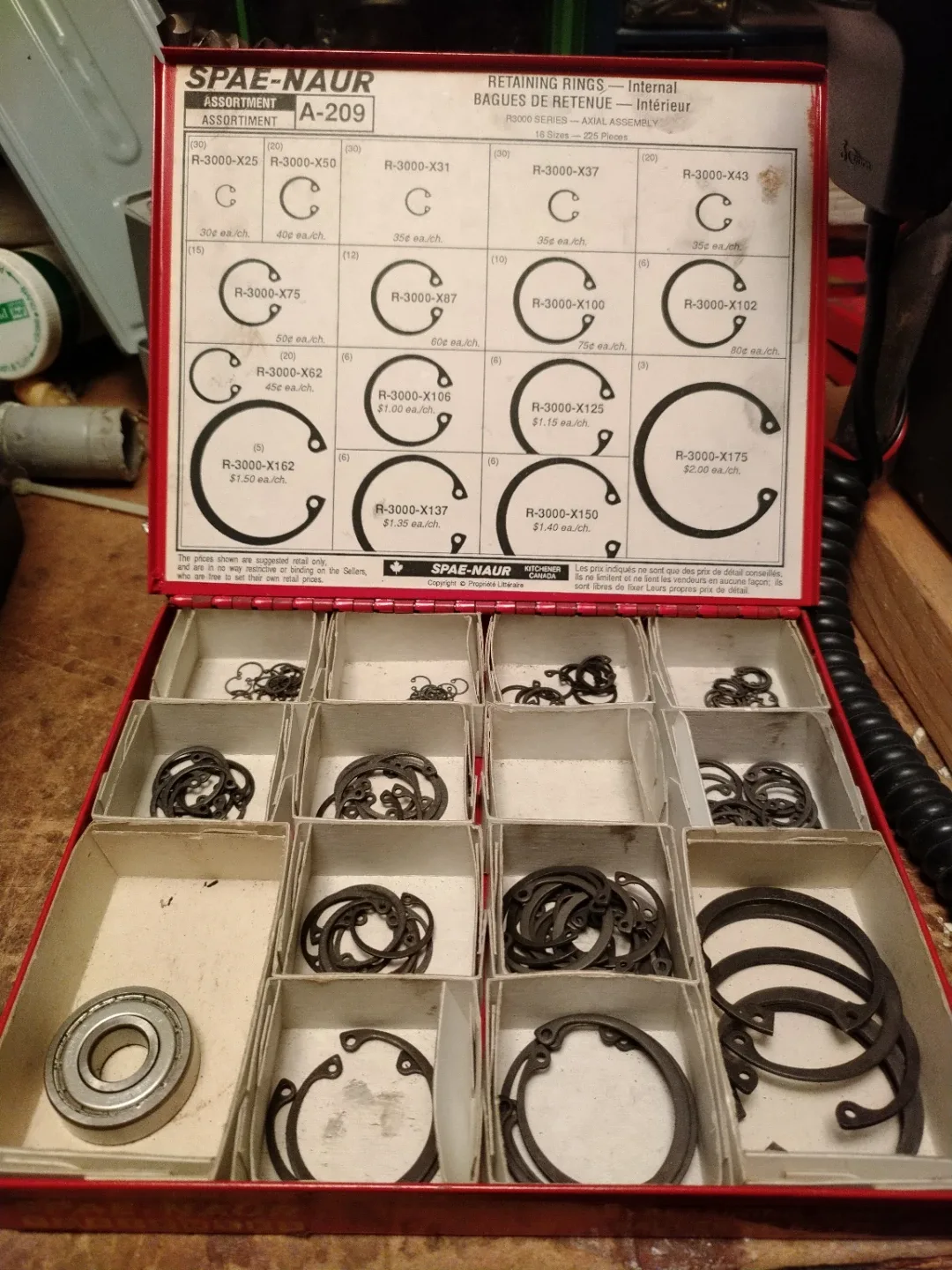 SPAE-NAUR Retaining Rings Assortment A-209 image indicator(2)